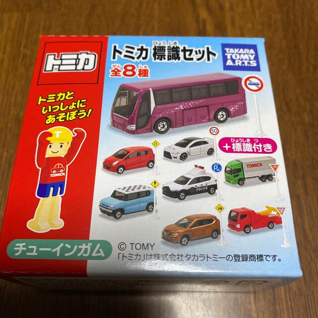 Takara Tomy(タカラトミー)のトミカ　標識セット4 NEW ④三菱ランサーエボリューションX エンタメ/ホビーのおもちゃ/ぬいぐるみ(ミニカー)の商品写真