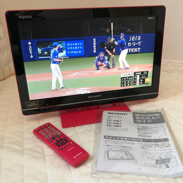 SHARP AQUOS 液晶テレビ LC-19K7 純正リモコン付き