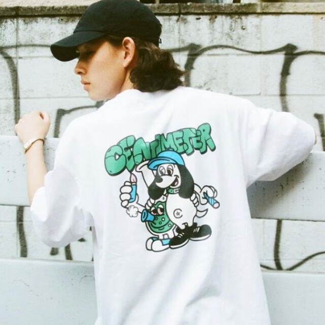 centimeter Bong Ruler Tee(ホワイト)Tシャツ/カットソー(半袖/袖なし)