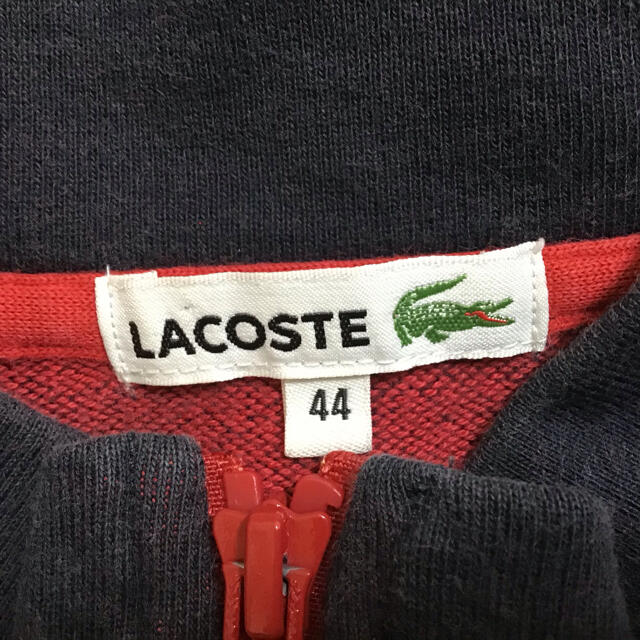 LACOSTE(ラコステ)のLACOSTE ラコステ　コットンブルゾン　44 ワンポイント　ロゴ　ネイビー メンズのジャケット/アウター(ブルゾン)の商品写真