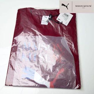 メゾンキツネ(MAISON KITSUNE')の新品 PUMA x Maison Kitsune ロゴオーバーT 男女兼用(Tシャツ/カットソー(半袖/袖なし))