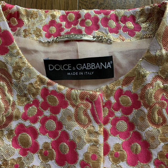 DOLCE&GABBANA(ドルチェアンドガッバーナ)のドルチェ&ガッバーナ　花柄　ボタニカル　ジャケット　38   華やか レディースのジャケット/アウター(ノーカラージャケット)の商品写真