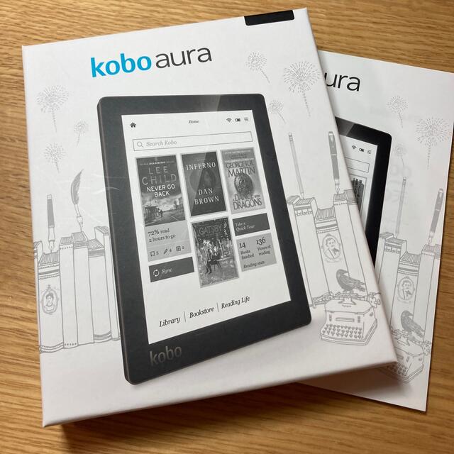 Rakuten(ラクテン)のkobo aura スマホ/家電/カメラのPC/タブレット(電子ブックリーダー)の商品写真