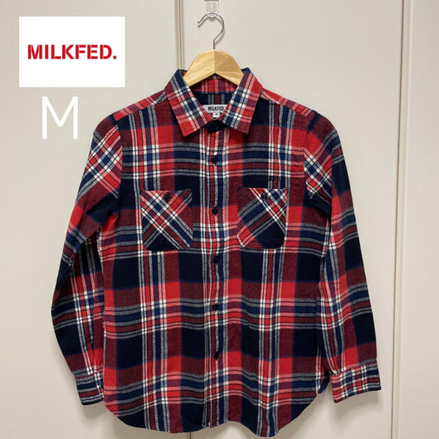 MILKFED.(ミルクフェド)のMilkfed チェックシャツ(M) レディースのトップス(シャツ/ブラウス(長袖/七分))の商品写真