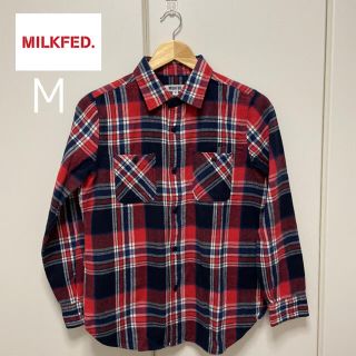 ミルクフェド(MILKFED.)のMilkfed チェックシャツ(M)(シャツ/ブラウス(長袖/七分))