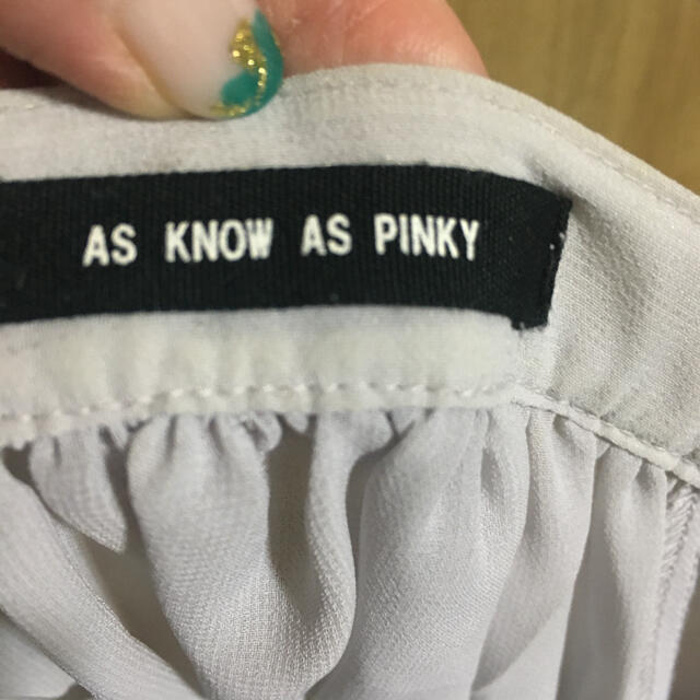 AS KNOW AS PINKY(アズノゥアズピンキー)の【AS KNOW AS PINKY】バルーンスリーブ シャツ チュニック レディースのトップス(シャツ/ブラウス(半袖/袖なし))の商品写真