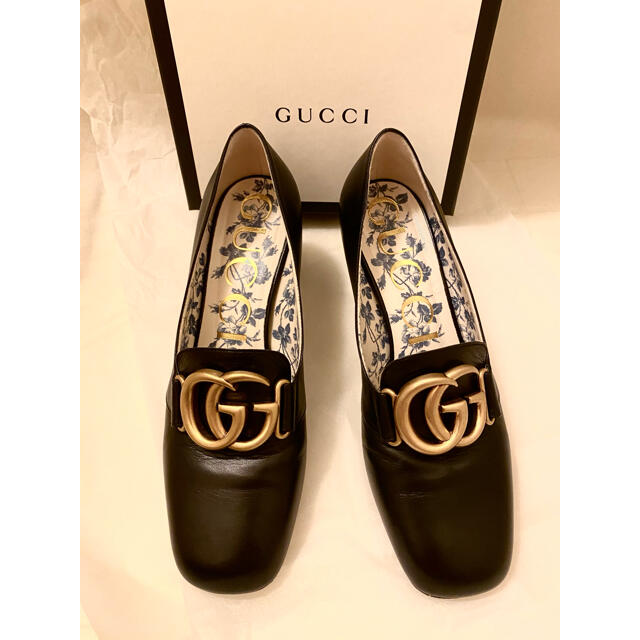 GUCCI ダブルG付き　ミッドヒールパンプス | フリマアプリ ラクマ