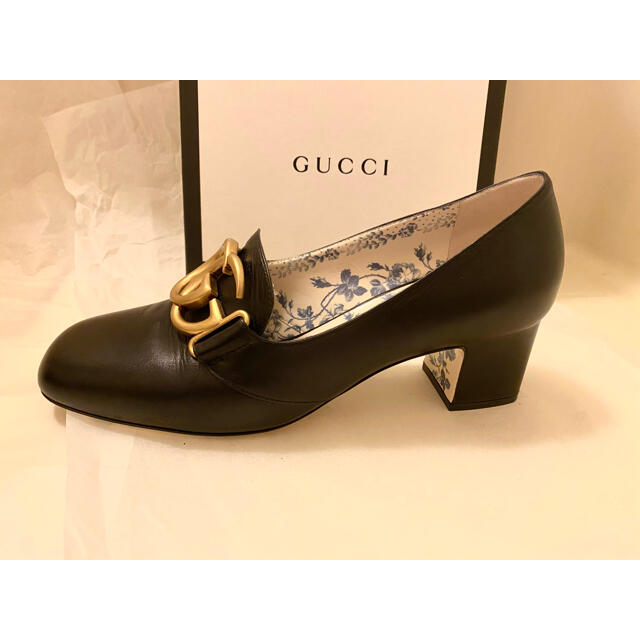 GUCCI グッチ GG ミッドヒールパンプス-