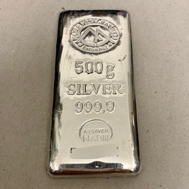新品 シルバー 500g 銀 銀地金 銀インゴット 徳力 石福 同様LBMA認定 新品 シルバー 500g 銀 銀地金 銀インゴット 徳力 石福 同様LBMA認定