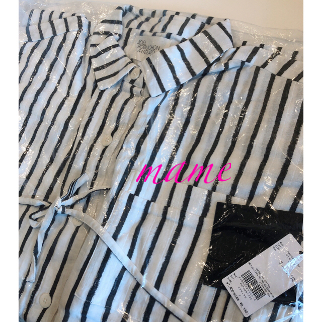 レア⭐️新品♡ロブションコラボ♡ストライプガーゼシャツ♡ジェラート