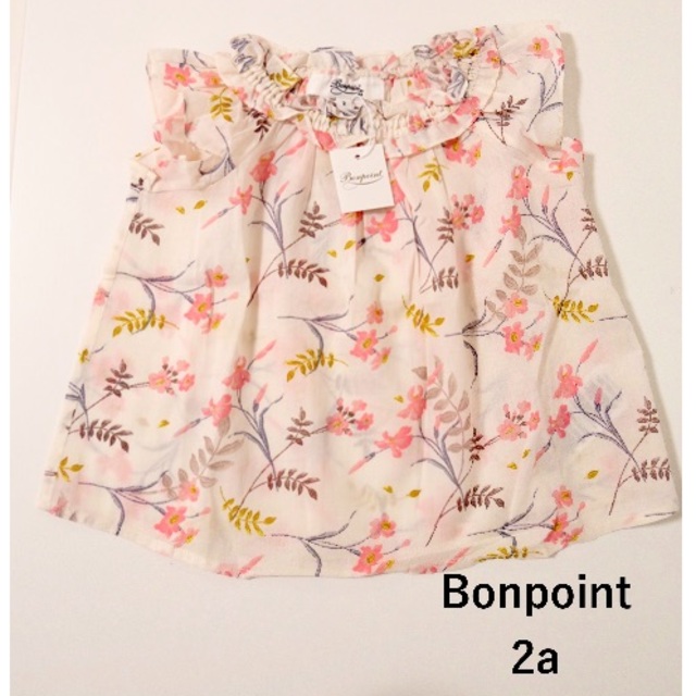 Bonpoint - 新品未使用 Bonpoint ss20 2a ボンポワン リバティ ブラウス