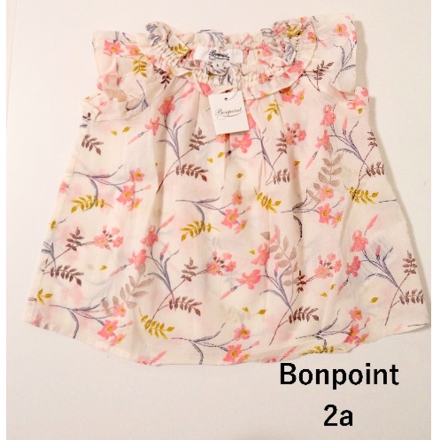 Bonpoint(ボンポワン)の新品未使用 Bonpoint ss20 2a ボンポワン リバティ ブラウス キッズ/ベビー/マタニティのキッズ服女の子用(90cm~)(ブラウス)の商品写真