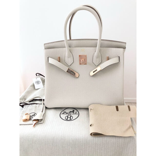 ハンドバッグHermes バーキン30 クレ ローズゴールド金具 その2