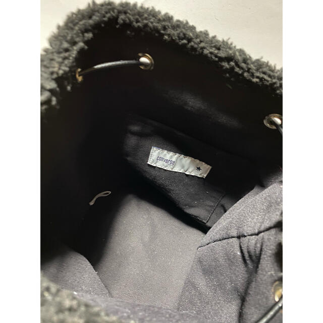 CONVERSE(コンバース)のCONVERSE TOKYO かばん コンバース 黒 ボア 可愛い レディースのバッグ(ショルダーバッグ)の商品写真