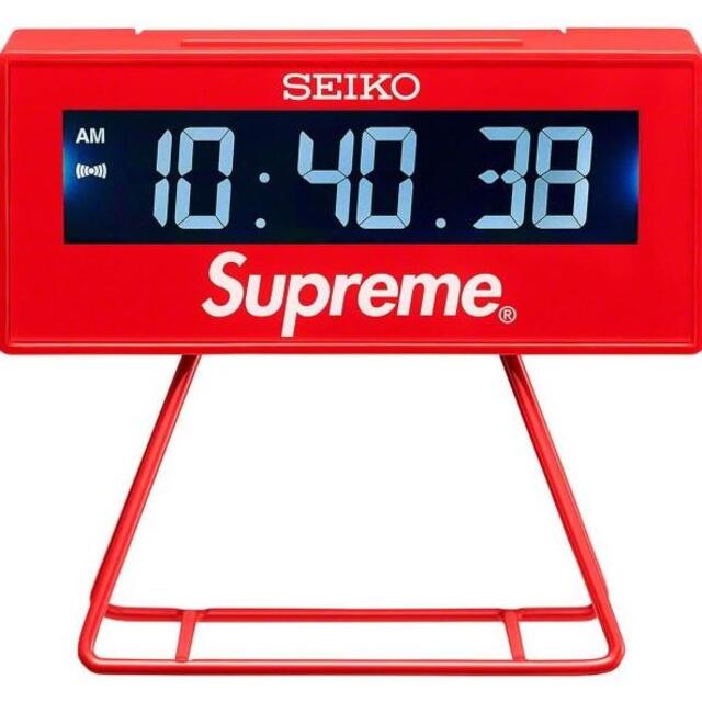 Supreme(シュプリーム)のSupreme Seiko Marathon Clock Red インテリア/住まい/日用品のインテリア小物(置時計)の商品写真