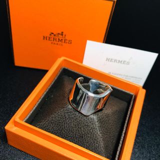 エルメス(Hermes)の【美品 確実正規品】 エルメス メモワールリング クロコ シルバー ユニセックス(リング(指輪))