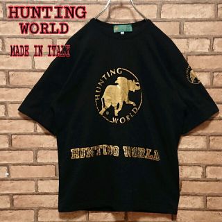 ハンティングワールド(HUNTING WORLD)のHUNTING WORLD ビック ロゴ イタリア製 メンズ 半袖 Tシャツ(Tシャツ/カットソー(半袖/袖なし))