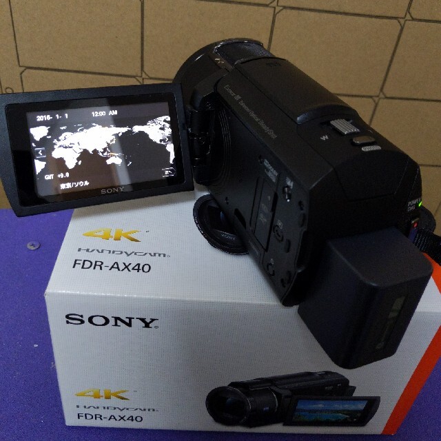 SONY(ソニー)のSONY　FDR-AX40　ハンディカム　ビデオカメラ　4K ソニー スマホ/家電/カメラのカメラ(ビデオカメラ)の商品写真