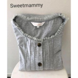 sweet mammy パジャマワンピース　グレー　M(マタニティパジャマ)