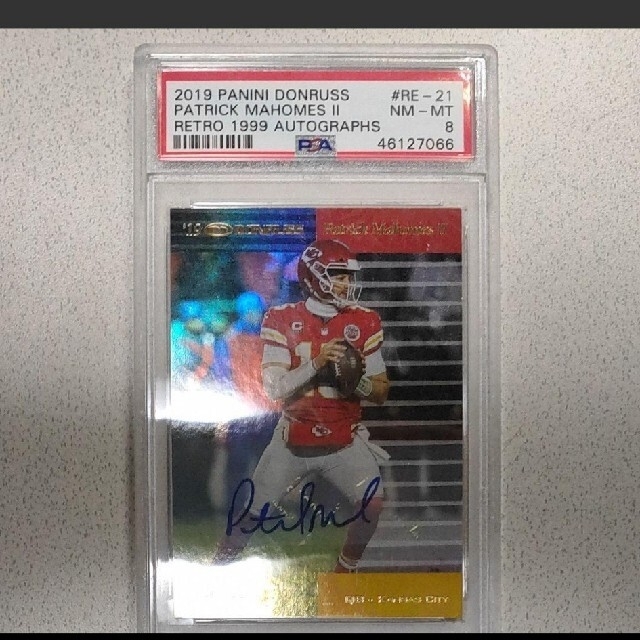 Mahomes auto NFL カードエンタメ/ホビー