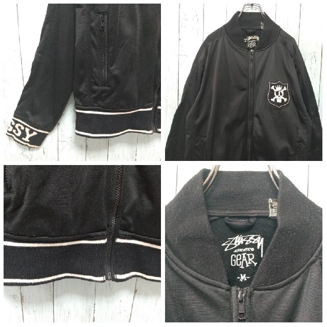 希少】90s y2k stussy ステューシー トラックジャケット ジャージ-