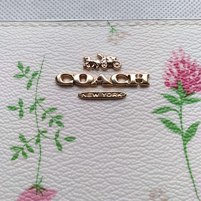【新品未使用】COACH コーチ 長財布 ワイルドフラワー 花柄 ジップ