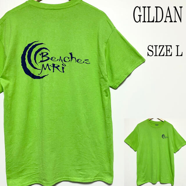 GILDAN(ギルタン)のUS古着 GILDAN ギルダン バックプリント Tシャツ グリーン L メンズのトップス(Tシャツ/カットソー(半袖/袖なし))の商品写真