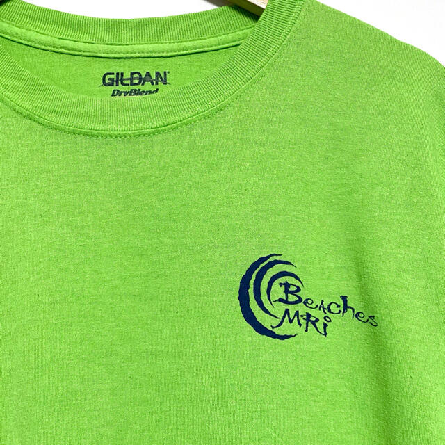 GILDAN(ギルタン)のUS古着 GILDAN ギルダン バックプリント Tシャツ グリーン L メンズのトップス(Tシャツ/カットソー(半袖/袖なし))の商品写真