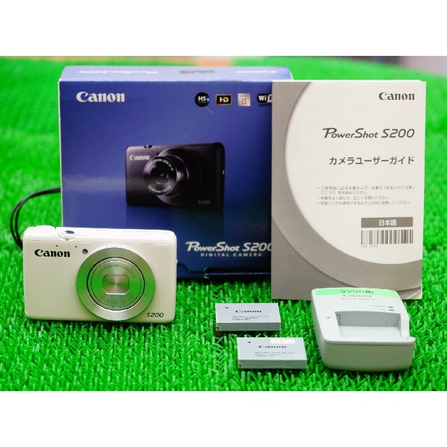 Canon PowerShot S200 ホワイト + 追加付属品3点Canon