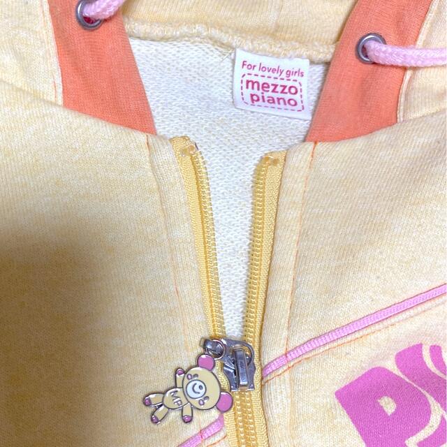 mezzo piano(メゾピアノ)のメゾピアノ　mezzo pianoパーカー キッズ/ベビー/マタニティのキッズ服女の子用(90cm~)(ジャケット/上着)の商品写真