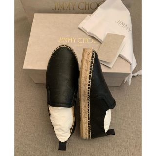 ジミーチュウ(JIMMY CHOO)の新品JIMMYCHOOジミーチュー★エスパドリーユスリッポン36.5(スリッポン/モカシン)