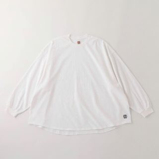 ワンエルディーケーセレクト(1LDK SELECT)のSEE SEE シーシー BIG L/S TEE ロンT WHITE/NAVY(Tシャツ/カットソー(七分/長袖))