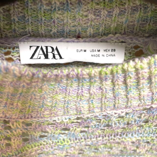 ZARA(ザラ)のZARAパステルカラーサマーニット超美品 レディースのトップス(カットソー(長袖/七分))の商品写真