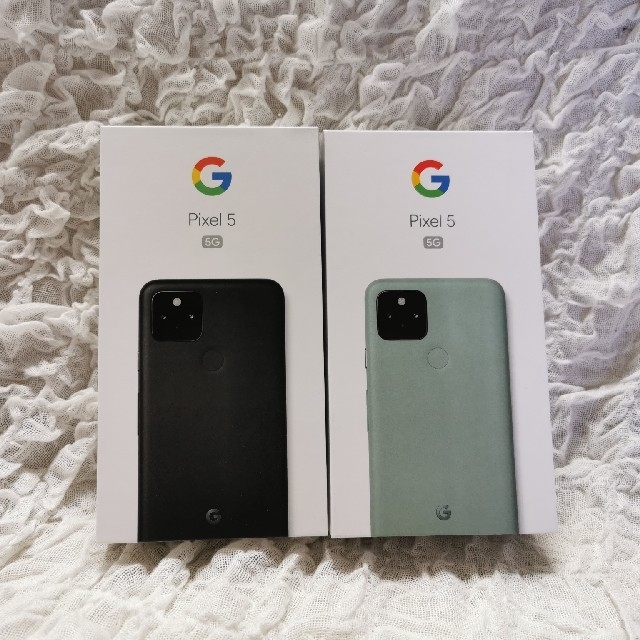 pixel5 au版 黒と緑