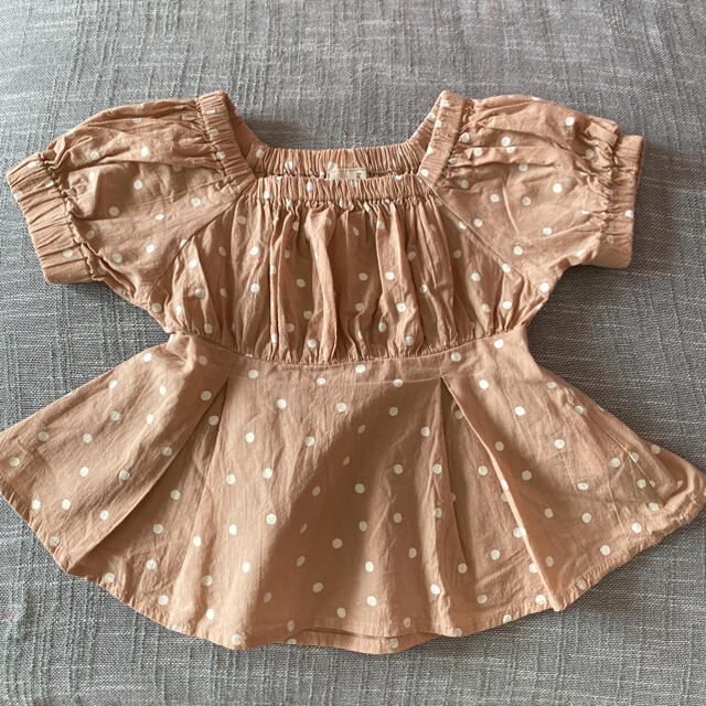 petit main(プティマイン)のドット柄　チュニック キッズ/ベビー/マタニティのキッズ服女の子用(90cm~)(Tシャツ/カットソー)の商品写真