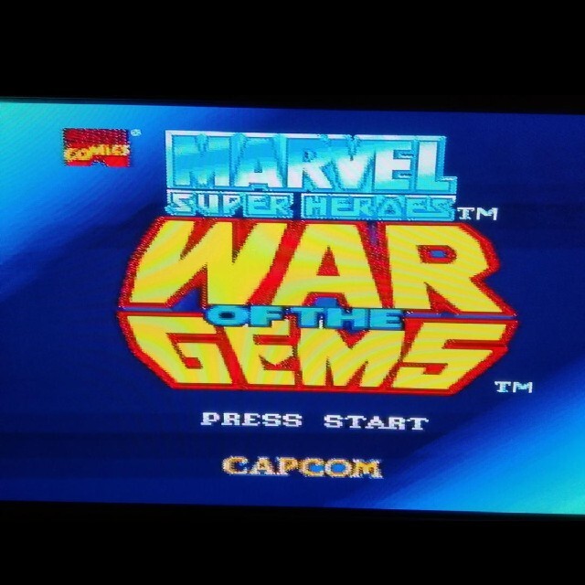 CAPCOM(カプコン)のスーパーファミコン マーヴルスーパーヒーロー ウォーオブザジェム エンタメ/ホビーのゲームソフト/ゲーム機本体(家庭用ゲームソフト)の商品写真
