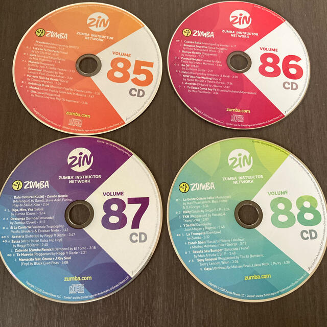 Zumba CD DVD No85〜88