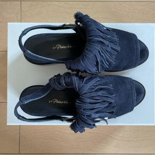 スリーワンフィリップリム(3.1 Phillip Lim)の3.1フィリップリム　フリンジ　スエードサンダル(サンダル)