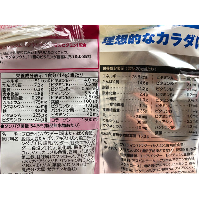 ソイプロテイン　soy protein  2袋セット　kentai  SAVAS 食品/飲料/酒の健康食品(プロテイン)の商品写真
