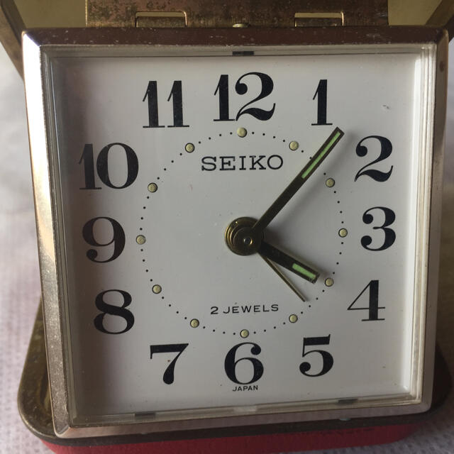 SEIKO   SEIKO セイコー 手巻きトラベルアラーム時計 赤 の出品の通販