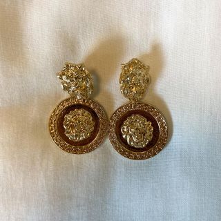 グリモワール(Grimoire)の୨୧ Vintage rétro Lion Gold Earrings(イヤリング)