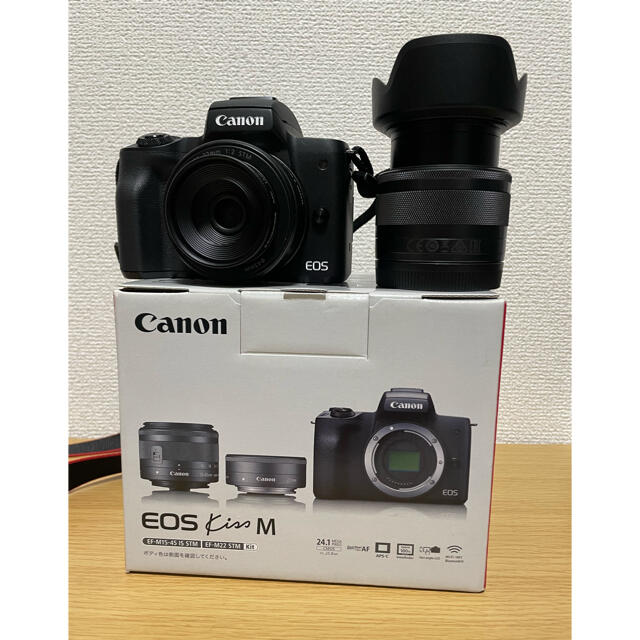 【土日限定価格】Canon EOS kiss M ダブルレンズ