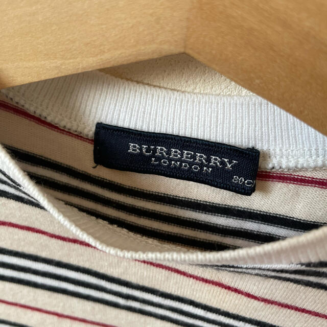 BURBERRY(バーバリー)のるー様専用【BURBERRY】バーバリーボーダーTシャツ 80cm キッズ/ベビー/マタニティのベビー服(~85cm)(Ｔシャツ)の商品写真