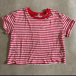 エイチアンドエム(H&M)のH&M  ボーダー Tシャツ レッド ホワイト 赤白(Tシャツ(半袖/袖なし))