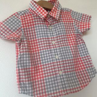 ベビーギャップ(babyGAP)の【babyGap】パステルチェックシャツ 70cm(シャツ/カットソー)