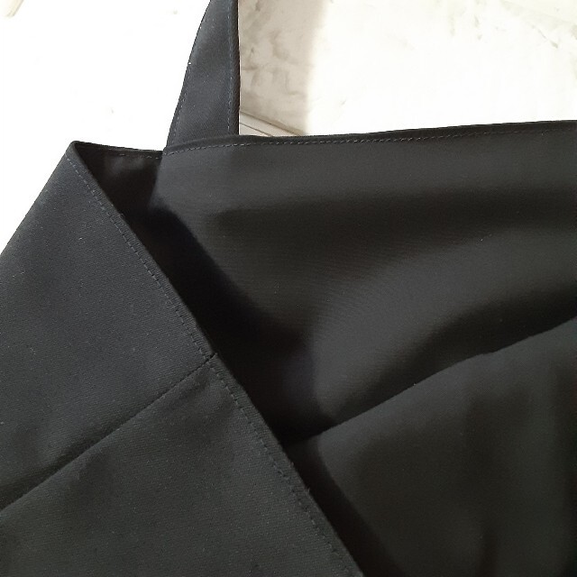レッスンバッグセット　黒×ブラウンチェック ハンドメイドのキッズ/ベビー(バッグ/レッスンバッグ)の商品写真