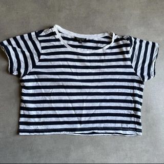 トップショップ(TOPSHOP)のトップショップ　ボーダー  ネイビーTシャツ トップス(Tシャツ(半袖/袖なし))