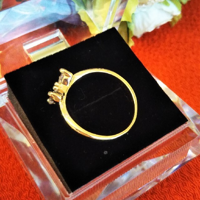 リボンキラキラリング レディースのアクセサリー(リング(指輪))の商品写真
