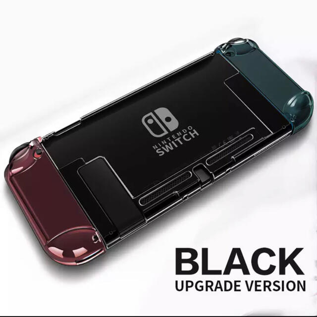 Nintendo Switch(ニンテンドースイッチ)の任天堂 Nintendo Switch クリアカバー ブラック エンタメ/ホビーのゲームソフト/ゲーム機本体(家庭用ゲーム機本体)の商品写真