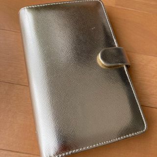 ファイロファックス(Filofax)のファイロファックス　サフィアーノ　バイブルサイズ　ゴールド(ファイル/バインダー)